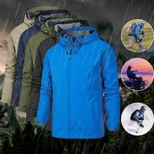 Уличная зимняя куртка мужская Осенняя тонкая флисовая водонепроницаемая куртка Спортивная ветровка ветрозащитная дышащая дождевик флисовая куртка