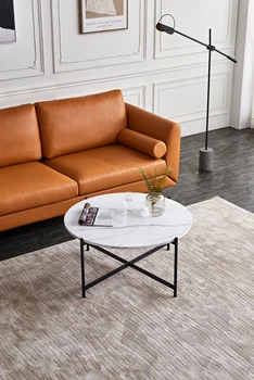 

36" Modern Round Coffee Table Side Table End Table Modern Home Living Room Sofa Round Table Bedside Multifunctional Removable