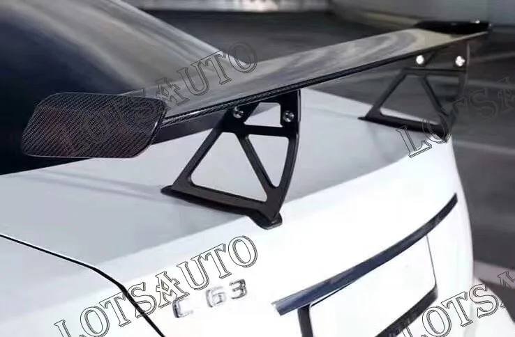 C Класс W204 C63 coupe углеродное волокно черная серия спойлер для багажника заднее