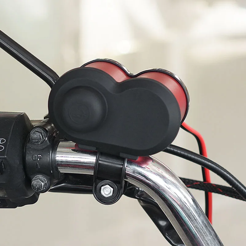 12-24V мотоцикл руль прикуриватель USB зарядное устройство розетка