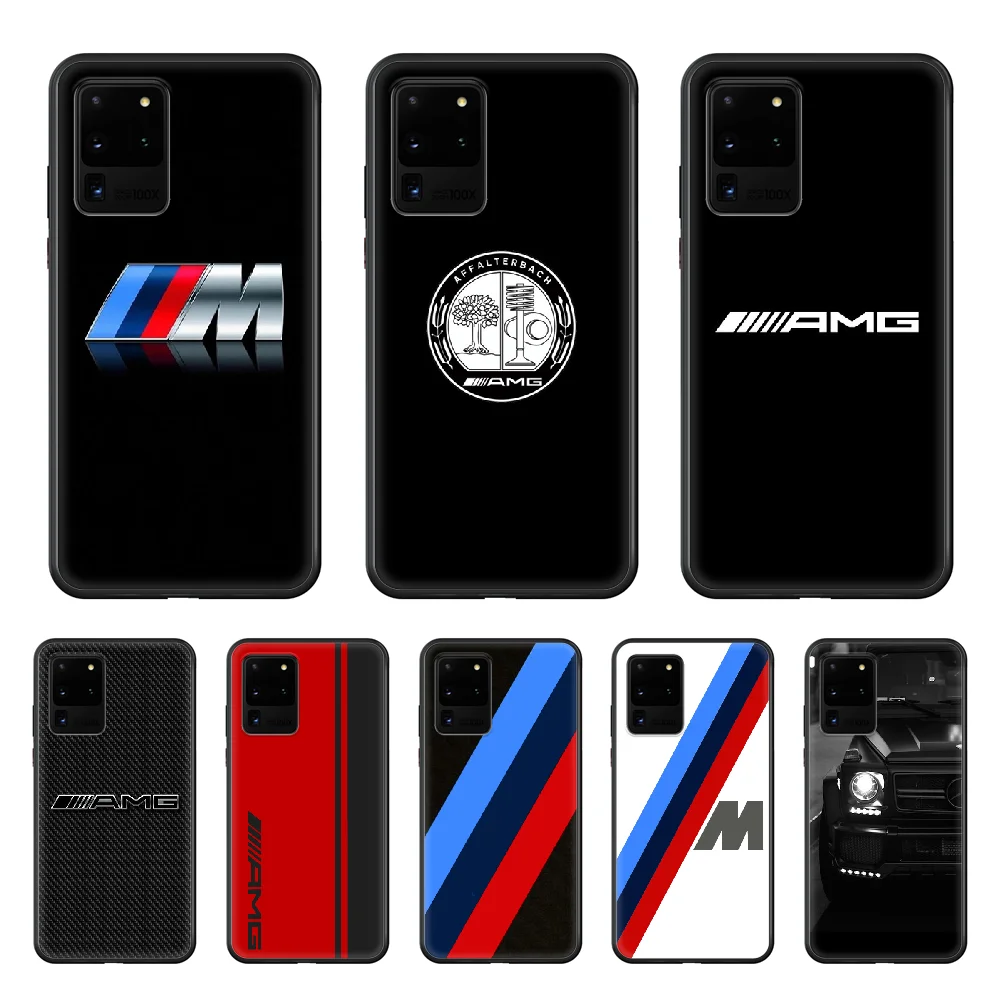 

Luxury Benz AMG sport Car Phone Case cover hull For SamSung Galaxy S 5 6 7 8 9 10 20 Edge Plus E Lite Ultra black cover painting