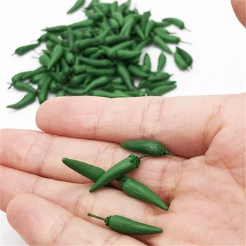 

Kitchen Toy Children Simulation Food 10Pcs 1:12 Toy House Miniature Vegetable Green Pepper Kitchen Catering Model Toy
