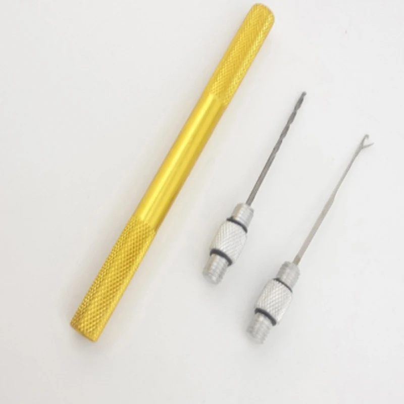 Description Picture 5 of item3-in-1 Carp Fishing Rigging Bait Needle Boilies Drill Stringer Pellet Splicing Puller Loading Accessories Kit Fish Tools Set