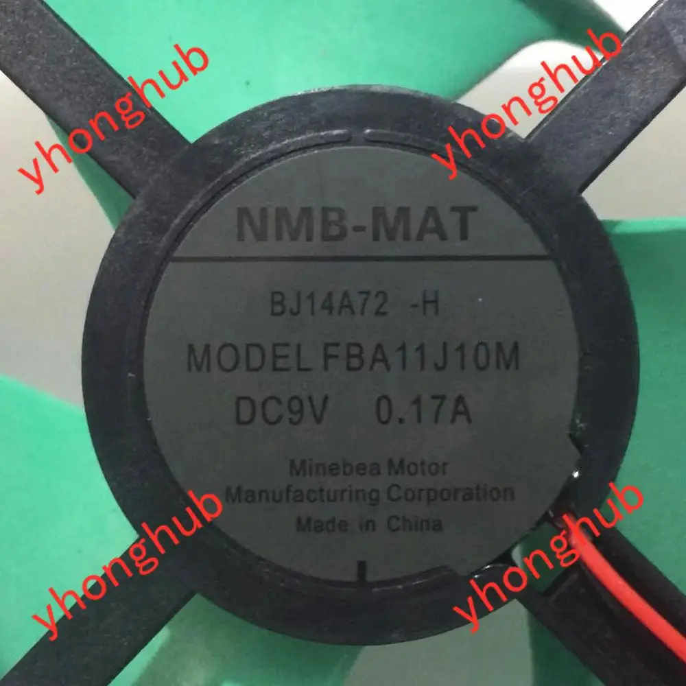NMB MAT FBA11J10M холодильник вентилятор DC 9V 0.17A 113x113 мм 2