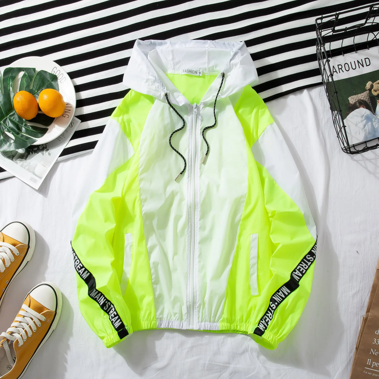 Солнцезащитная одежда, мужская куртка, стиль, летняя одежда, спортивный тренд, весна-лето, тонкая дышащая куртка, Мужская одежда