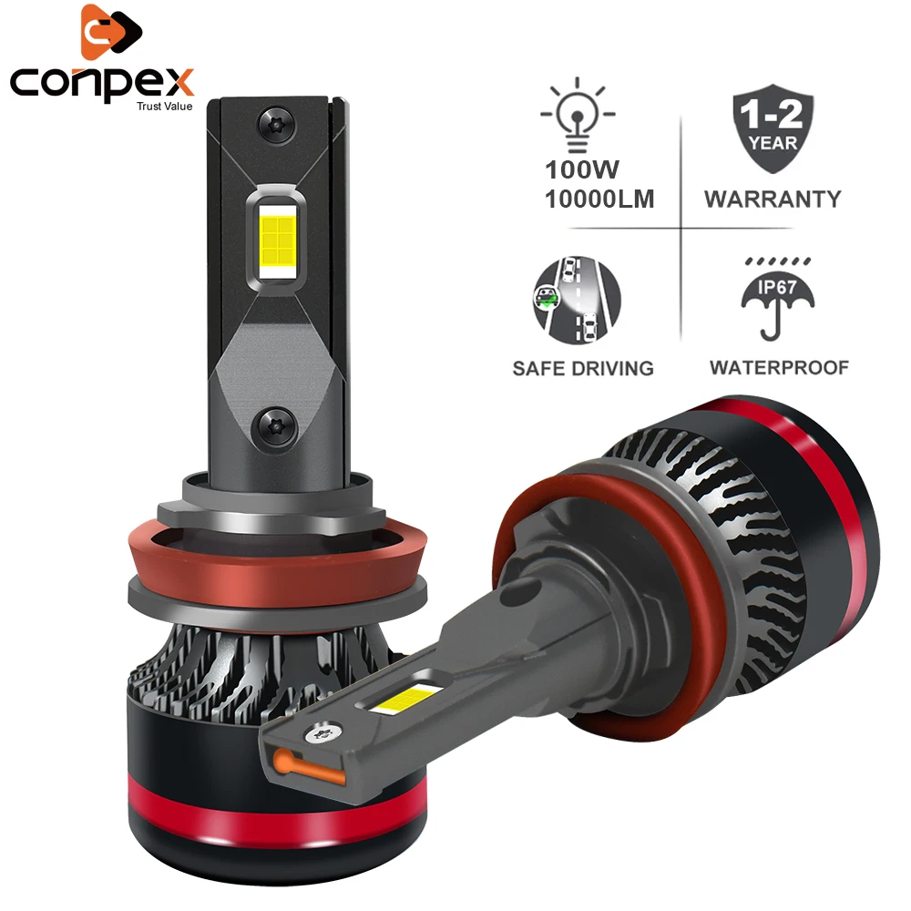 Conpex H11 H4 H7 светодиодные лампы для фар Cabus 9012 H3 H1 H8 H9 9005 9006 Автомобильные фары супер