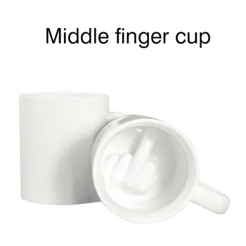 

OUTAD Creative Coffee Mugs Ceramic Cup Funny Middle Finger Mugs For Coffee Tea Milk Gifts Drop shipping