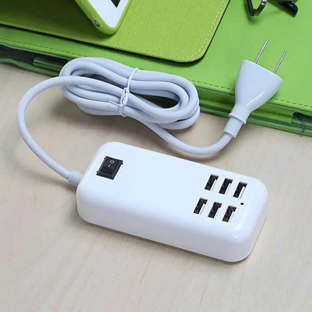 4-Outlet/6-Outlet адаптер для путешествий с переключателем USB настенная розетка для мобильного телефона настольная зарядная док-станция R20