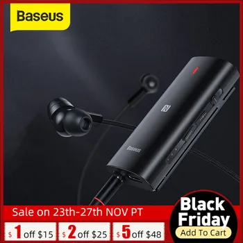

Baseus Virtual Bluetooth 5.0 3D Receiver Wireless Bluetooth Receiver Adapter for Headphone Speaker Music 3.5mm AUX Audio