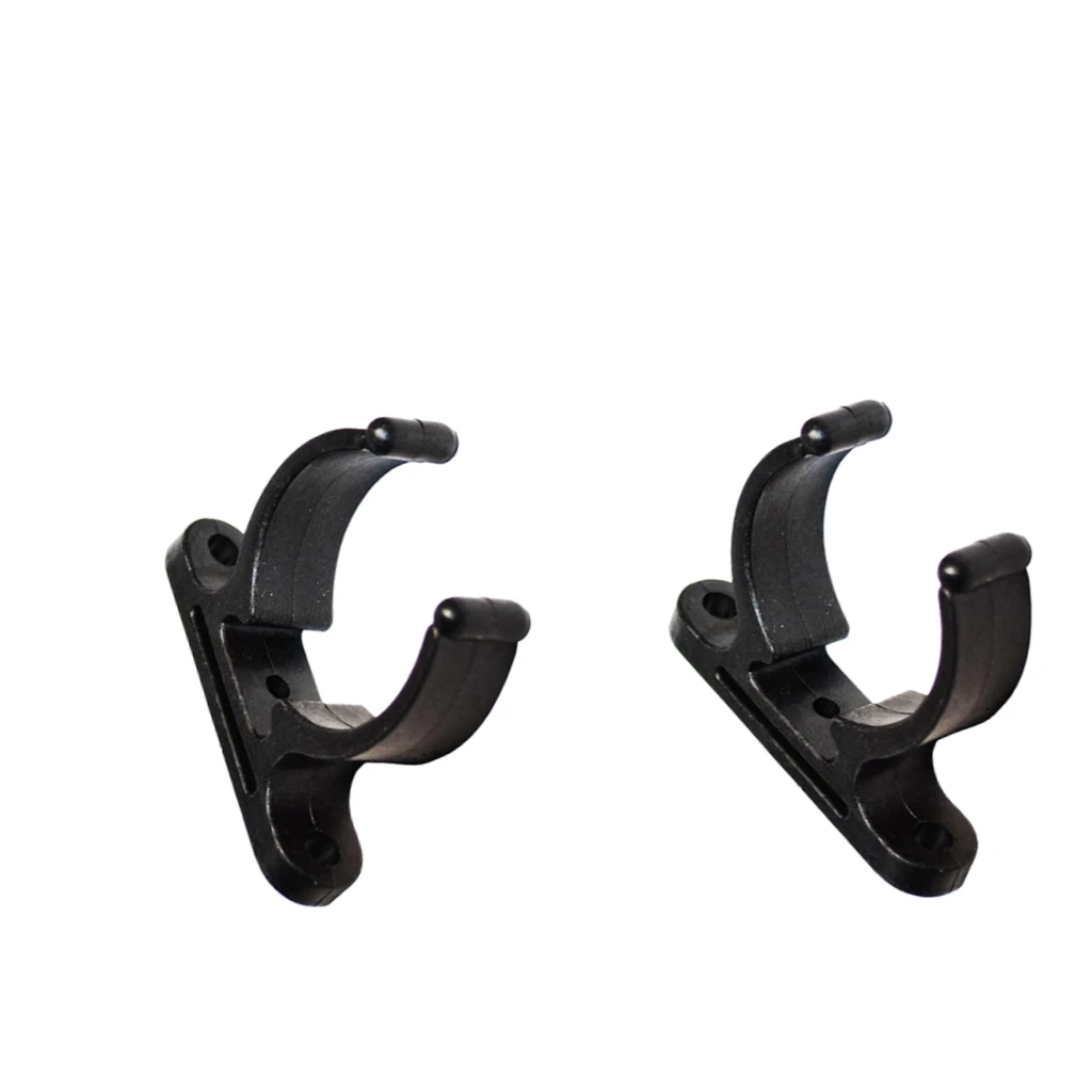 2pcs Boat Hook Paddle Holder Holder Fixing Pipe Clip Boat Hook Holder Mounting Clamp For Boat, Double Mounting Holes