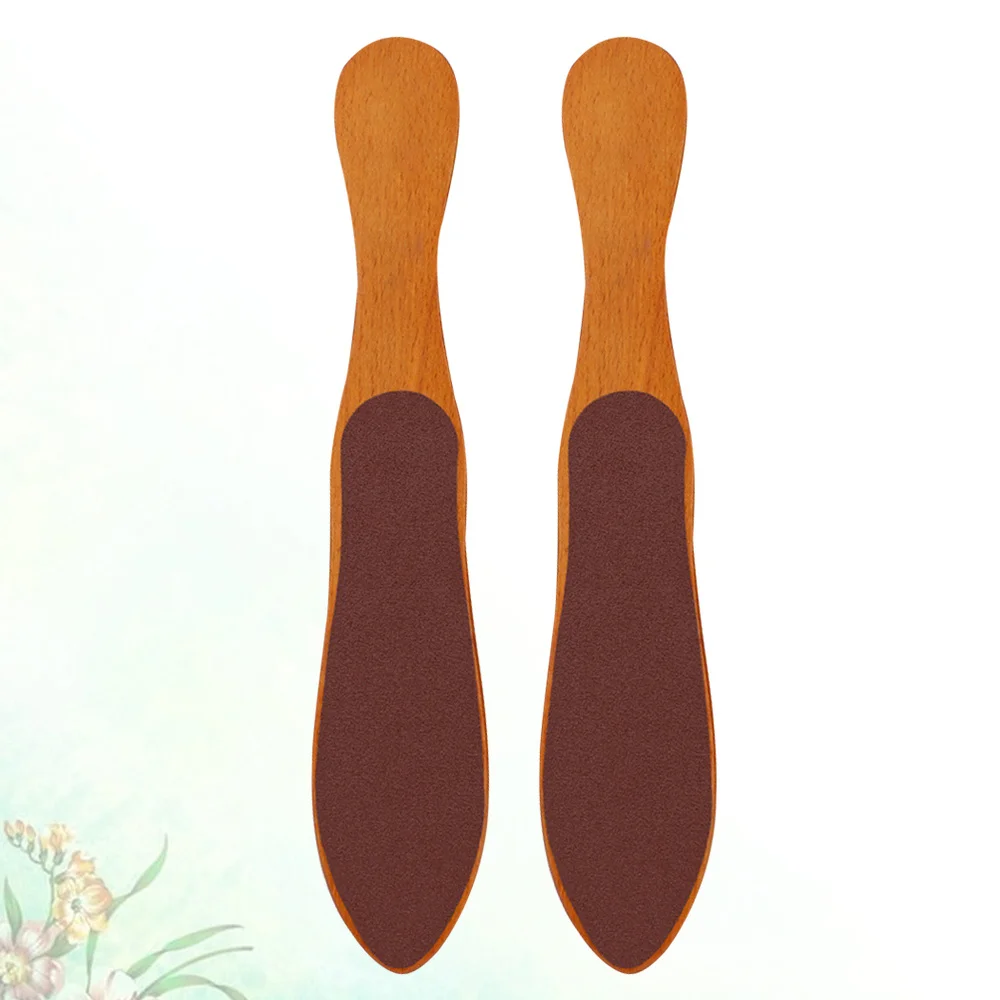 

3 pcs Foot Callus Remover Bottle Shape Wooden Professional Foot File Pedicure Tools for Men Women