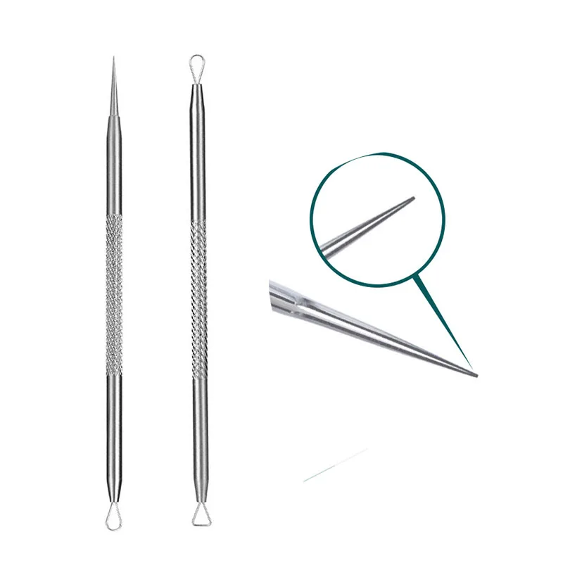 Blackhead Remover Acne Blemish Extractor Stainless Steel Acne Pimple Blemish Remover Needles Pore Cleaner Face Skin Care Tools