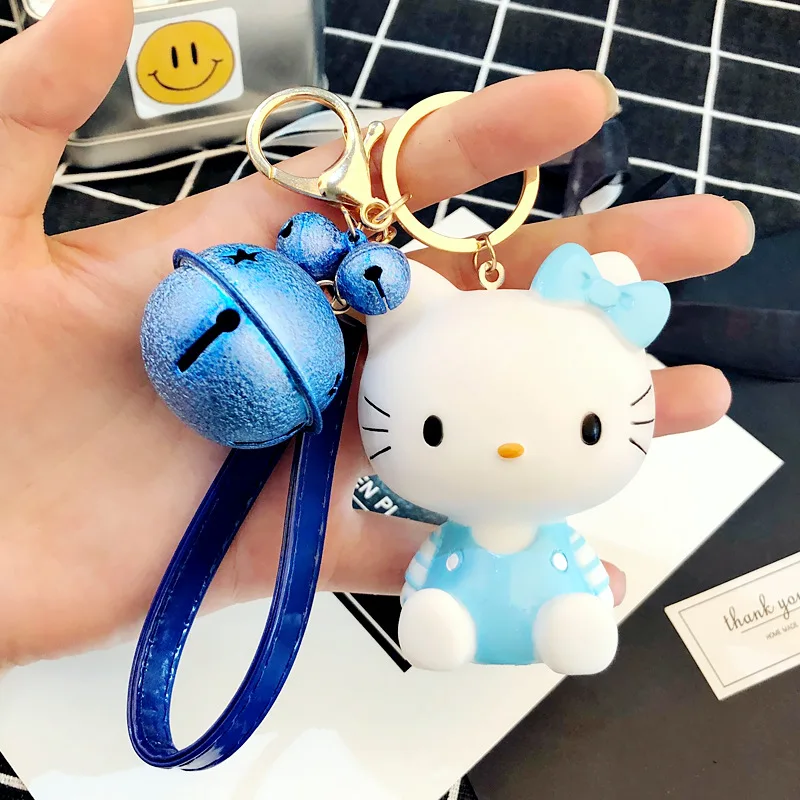 Милый мультфильм hello kitty вокальный Кот брелок девочка сумка кулон ювелирные изделия автомобиль брелок парные брелки подарок на день Святого Валентина