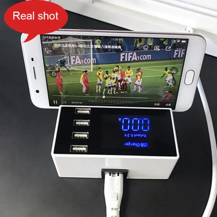 4-Порты и разъёмы Multi USB зарядное устройство Quick Зарядное устройство 20 Вт Мощность адаптер US/EU/UK переходник держатель для мобильного телефона, LHB99