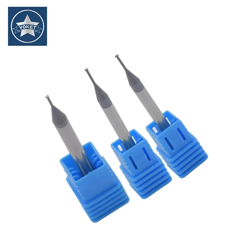 VOKET CNC 60Degree Solid Carbide Thread Milling Cutter Pith 0.5 - 0.8 1 1.25 Single Teeth thread Mill Cutters P 1 - 1.75 2 3 3.5
