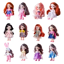 

Cute 13 Joints 16cm 1/12 BJD Doll w/ Dress & Shoes Girl Doll Toy Girl Gift