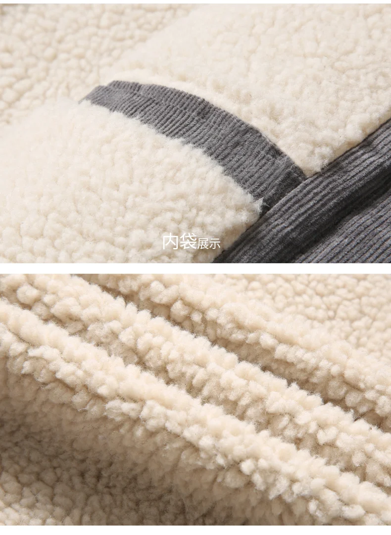 Винтажная Вельветовая куртка Harajuku, мужские хлопковые теплые куртки ...