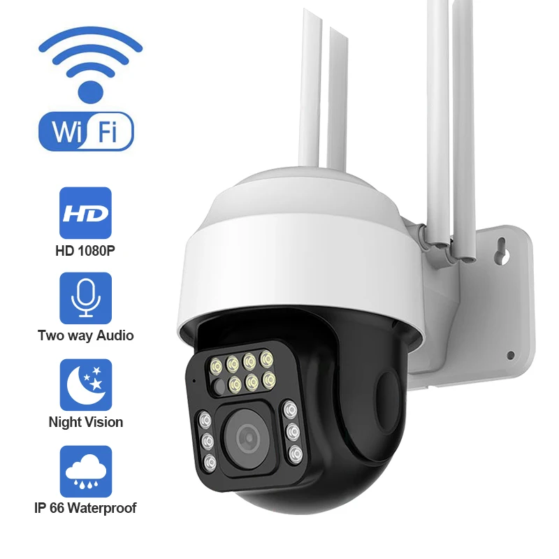 Уличная IP-камера INQMEGA 1080P HD Wi-Fi PTZ 3 дюйма 2 МП скоростная купольная камера с