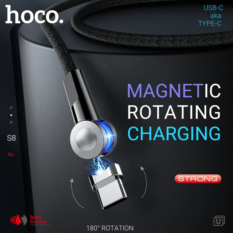 hoco магнитный usb кабель для type c провод зарядки телефона купить лучший тайп си