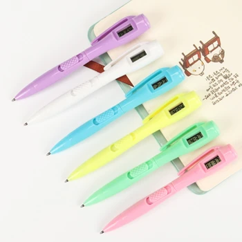 

Digital Watch Ballpoint Pen Electronic Clock Pen Student Civil Servants Private Test Ball Point Pen Office School