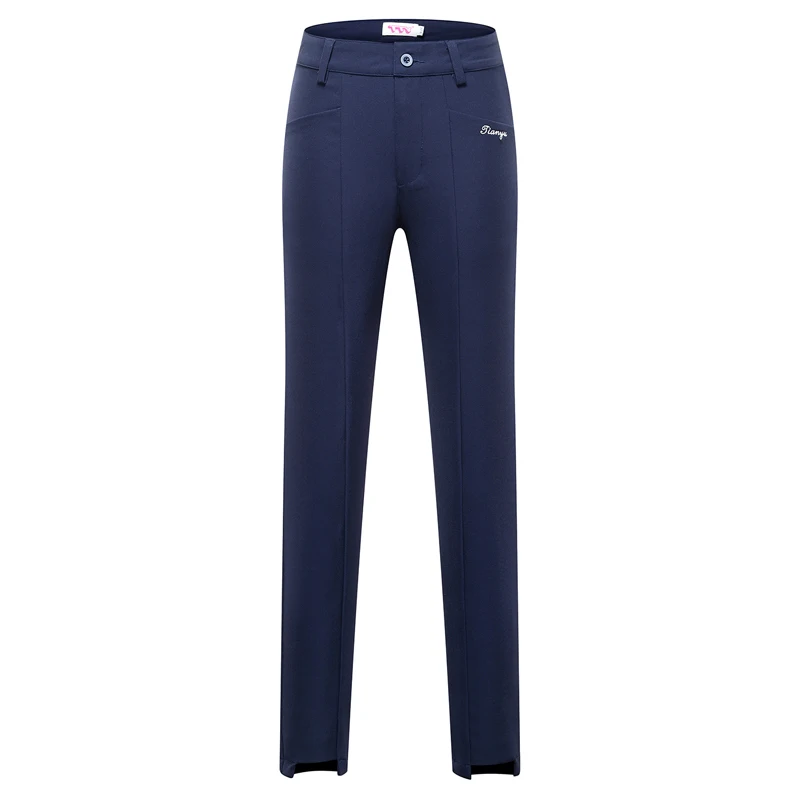 Navy Blue Отсылаем пояс! Брюки для гольфа женские брюки высокие эластичные штаны спортивные штаны, легинсы быстросохнущие Высокая Повседневная спортивная одежда - Цвет: Navy Blue