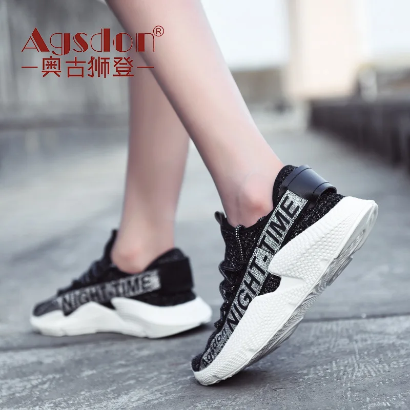 

Casual Sports Shoes 2019 agsdon New Style Mesh Korean-style Ulzzang Harajuku Wind BF Street Snap Shoes Women's