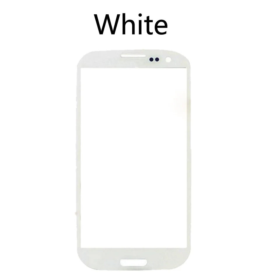 S3 Сенсорный экран для Samsung Galaxy S III S3 i9300 i9308 GT-i9300 GT-i9308 ЖК-дисплей Переднее внешнее стекло замена сенсорного экрана объектива - Цвет: White-No tool