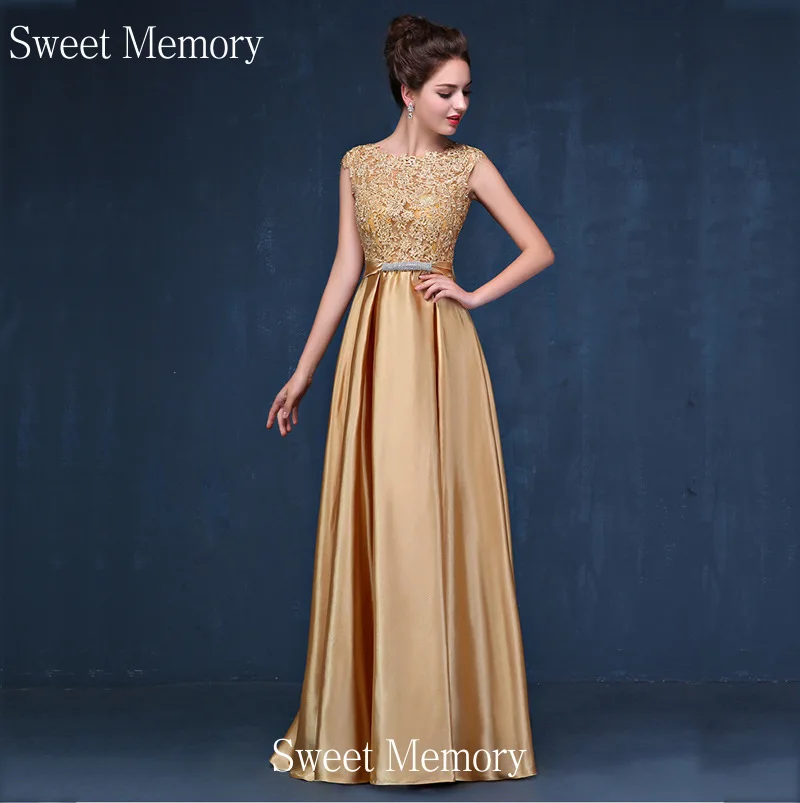 S0143 vestidos de noche largos azul real hechos a medida, vestido de fiesta  dorado, Rosa y Rojo con lazo, dulce recuerdo|Vestidos de noche| - AliExpress