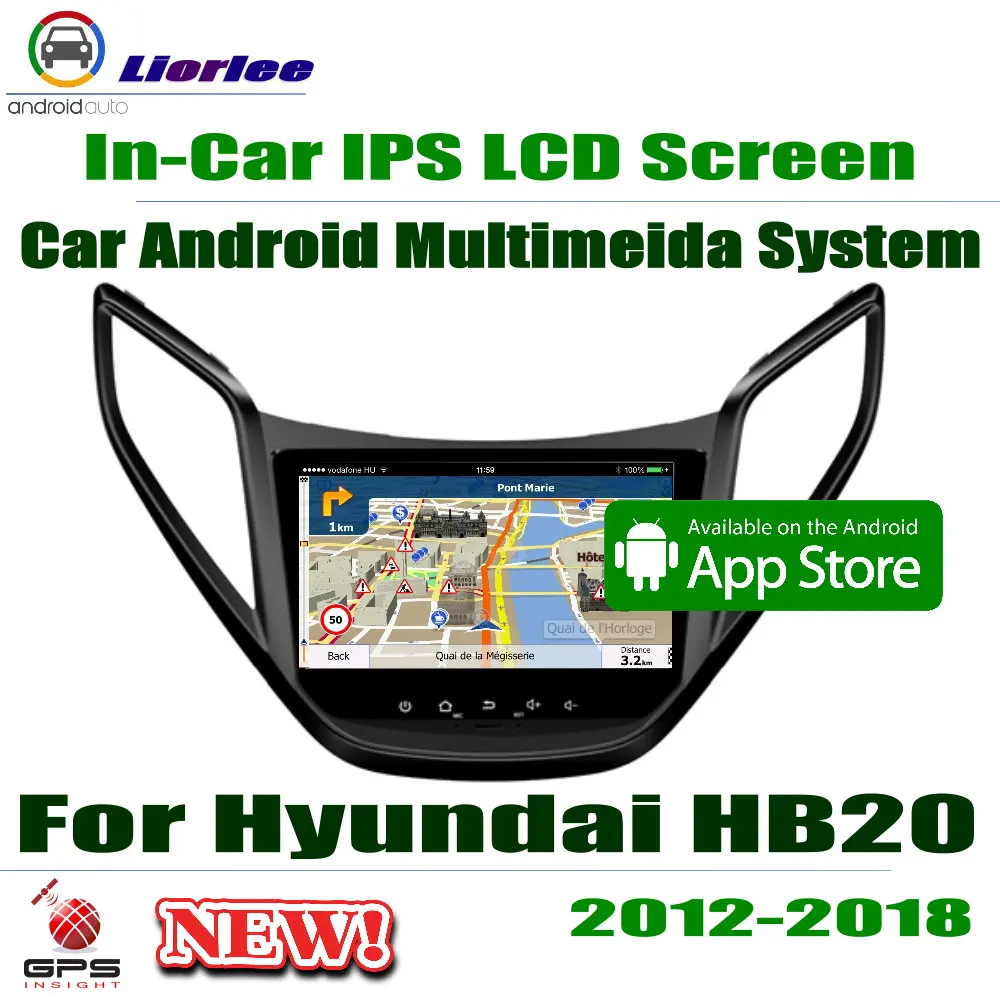 GPS навигатор для Hyundai HB20 2012 ~ 2018 Android система RockChip PX5 1080P 8 дюймов HD IPS ЖК экран радио