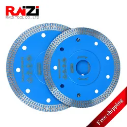 Raizi 100/125mm Diamond фарфор Круглопильный Станок для плитки с сеткой турбо-обод сегмент круглый диск для резки керамики Гранит Мрамор