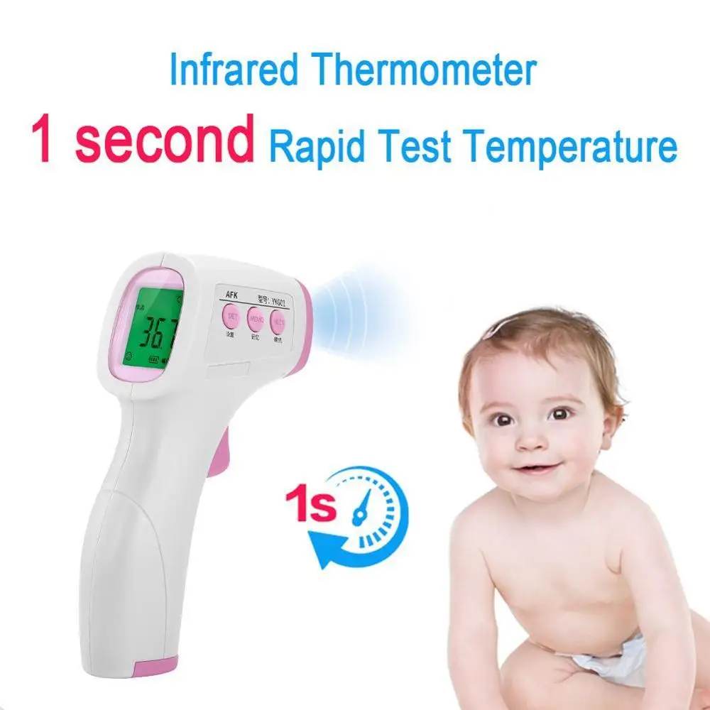

Non-Contact Digital Infrared Electronic Thermometer Medical Ear Frontal Temperature Body Gun Accurate Thermometer For Home