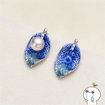 

Earrings Accessories For Women DIY Jewelry Making DIY Handmade Pearl Ear Hook Party Silver Unique 2019E075