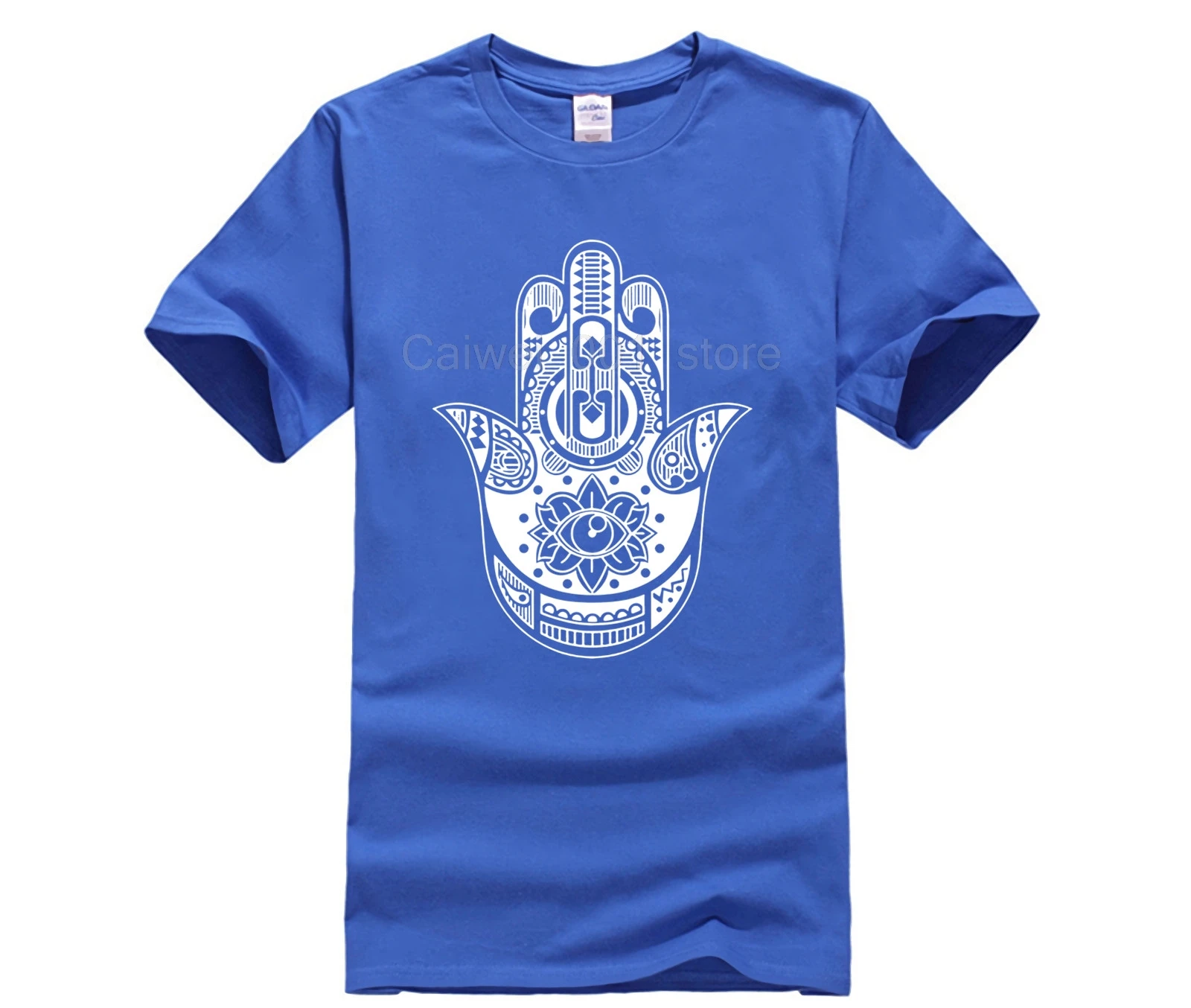 Новая летняя мужская повседневная футболка с принтом Хамса Hand Boho Kitsch Khamsa Defend Evil Eye