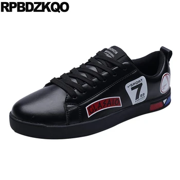 

comfort fashion genuine leather trainers luxury brand shoes men skate sneakers 2019 casual italian european white china black