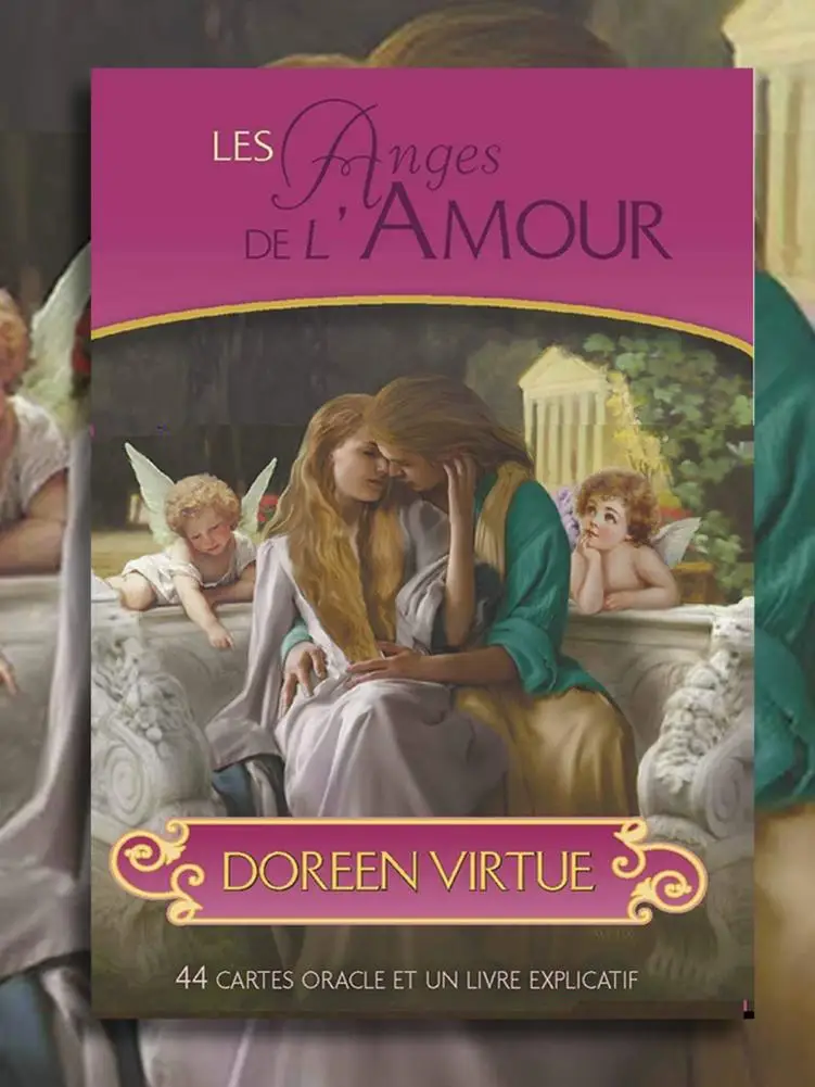 Полный английский English 44 Cards New The Новый Romance Angels Oracled карты DeckTarot двойная игра Дорин