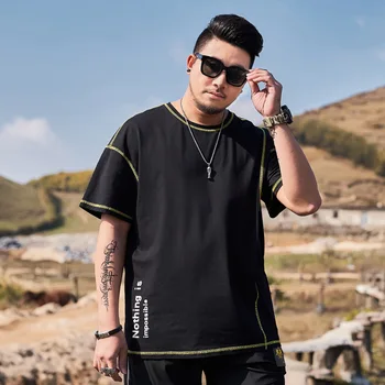 

T1608 Jinyou large size men's summer short-sleeved T-shirt