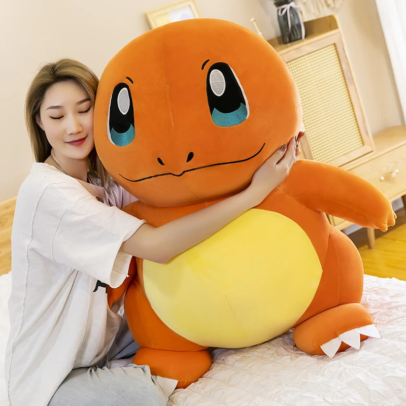 Giraffe speling Stemmen Big Size Charmander Knuffel Pluche Doll Charizard Pokemon Pikachu Squirtle  Bulbasaur Kussen Kussen Grote Grootte Kerstcadeau|null| - AliExpress