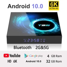 6K Smart Set-Top TV Box Android 10 Allwinner H616 Quad Core Media Player 2.4G Wifi Wireless Network Media Player