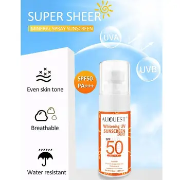 50ML UV Sunscreen Mist Outdoor Oil free Sunscreen Spray Waterproof SPF 50 Sun Protection For
