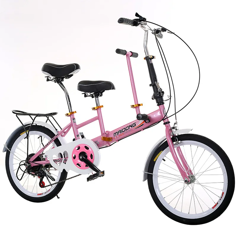 Мать дети велосипед Близнецы велосипед taga serise родитель-ребенок велосипед с велосипедом ребенка - Цвет: Красный