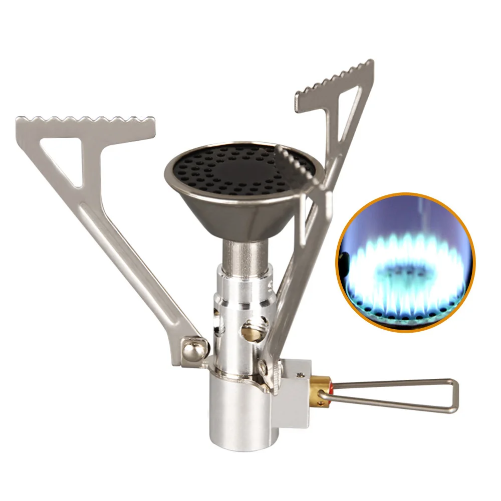 Outdoor Camping Stove Mini Portable Backpacking Gas Stove Hiking Picnic Climbing Folding Pocket Stove Outdoor Equipment - Цвет: STO0079
