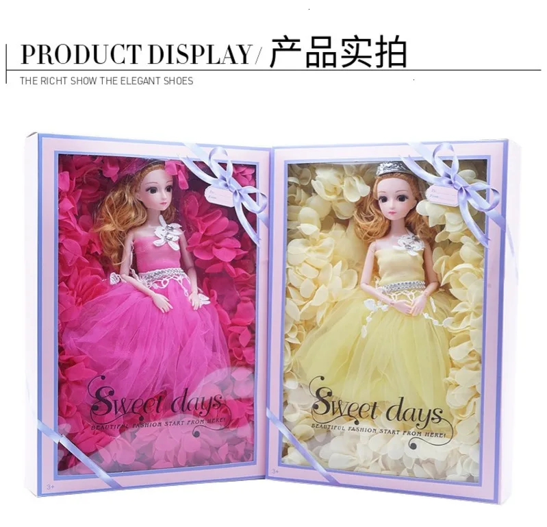 40 см DIY BJD подвижное шарнирное тело красивое платье принцессы модные куклы