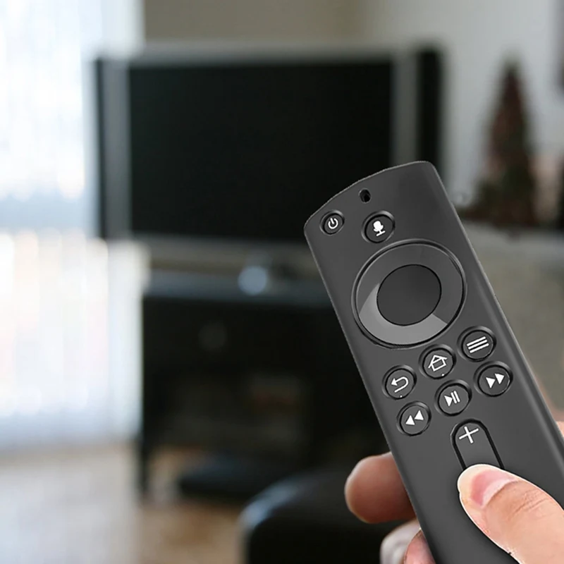 Protective Case 5.9 Inch Cover Silicone Sleeve Shockproof Anti-Slip Replacement for Fire TV Stick 4K Remote Control