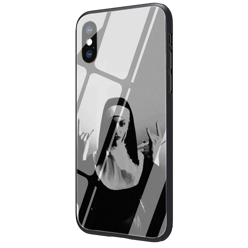 G8 EWAU Sister style Nun сексуальная девушка закаленное стекло чехол для телефона iPhone 11 Pro 6 6S Plus 7 8 Plus X XS XR XS Max - Цвет: G8