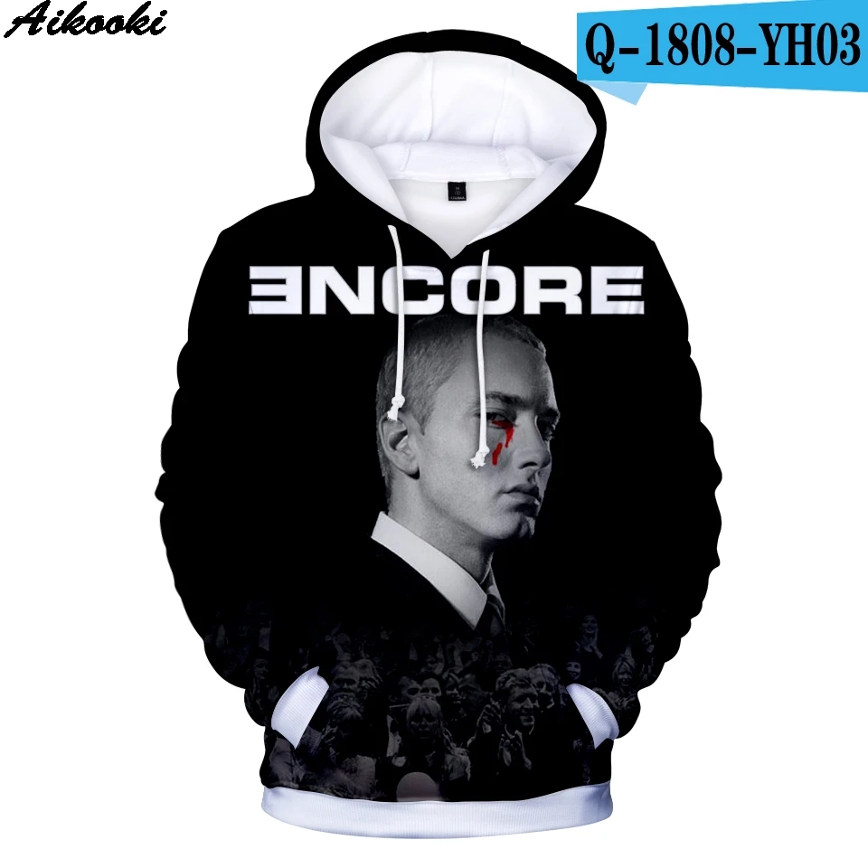3D EMINEM 3D толстовки для мужчин и женщин Новое поступление осень зима мода повседневная хип хоп 3D Толстовка с принтом EMINEM 3D Толстовка-Кенгурушка с капюшоном - Цвет: 3D