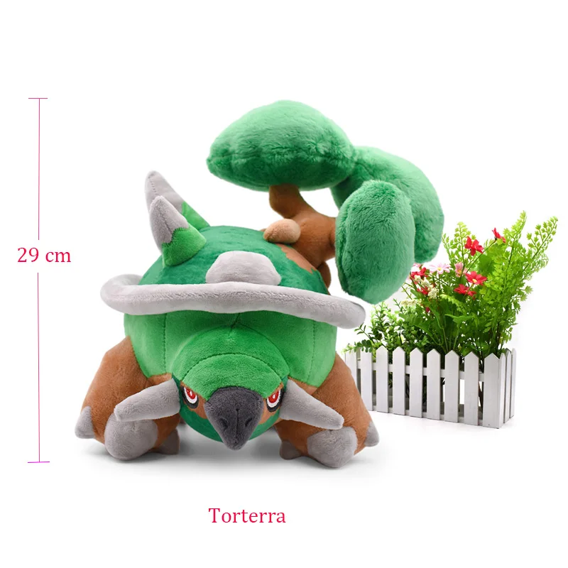 25-40 см плюшевый aerodactil Aurorus Bagon Buizel Cranidos Cubchoo Deino Dewott Gible grovstyle Seviper Рождественский подарок на день рождения для детей - Цвет: Torterra