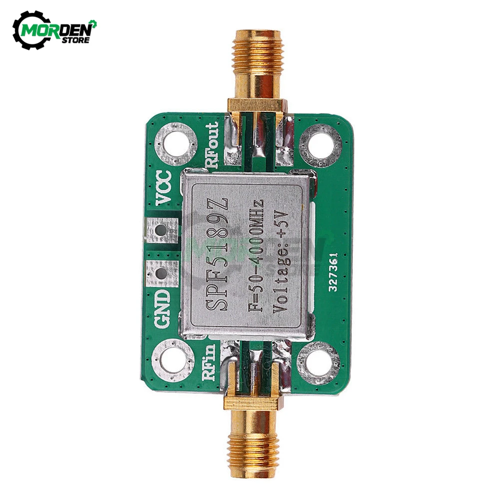 SPF5189 Shielding Shell RF Signal Receiver Low Noise Wideband Radio Frequency LAN 50-4000MHz NF = 0.6dB Amplifier Module