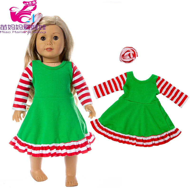 43 см, одежда для новорожденных, Леопардовый пижамный комплект, платье с v-образным вырезом, 18 дюймов, американская кукольная одежда, платье, аксессуары - Цвет: A2