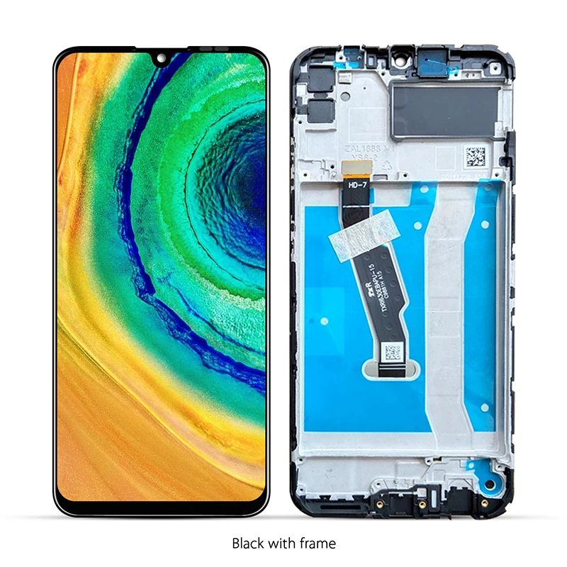 Originale Ecran Complet Noir Pour Huawei Y6p Avec Chassis Et
