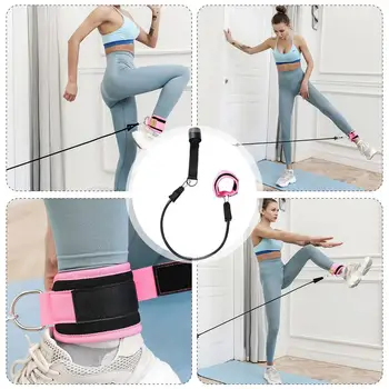 

Resistance Bands，Pull The Rope On The Door To Train Your Legs Buttocks Fitness Elastic Bands Ankle Straps Buckle Ankle Strap Bui
